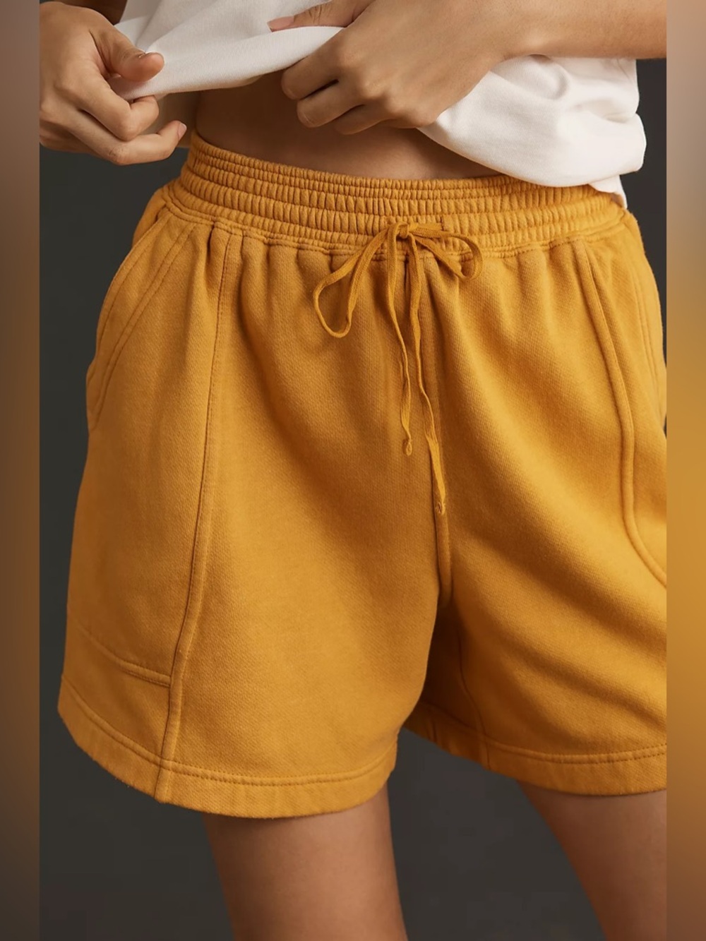 Anthropologie daily practice seamed shorts